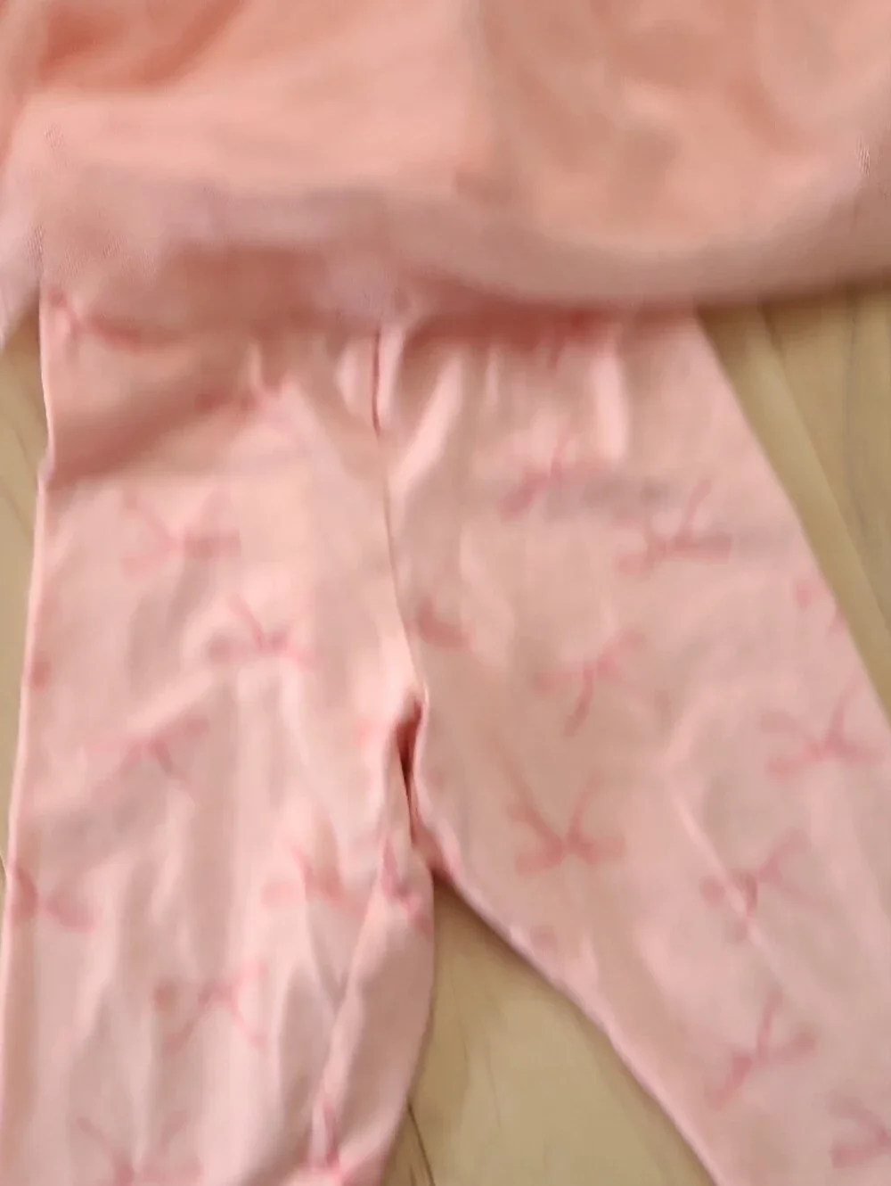 Carter's Pink Bow Tulle Top and Legging Set